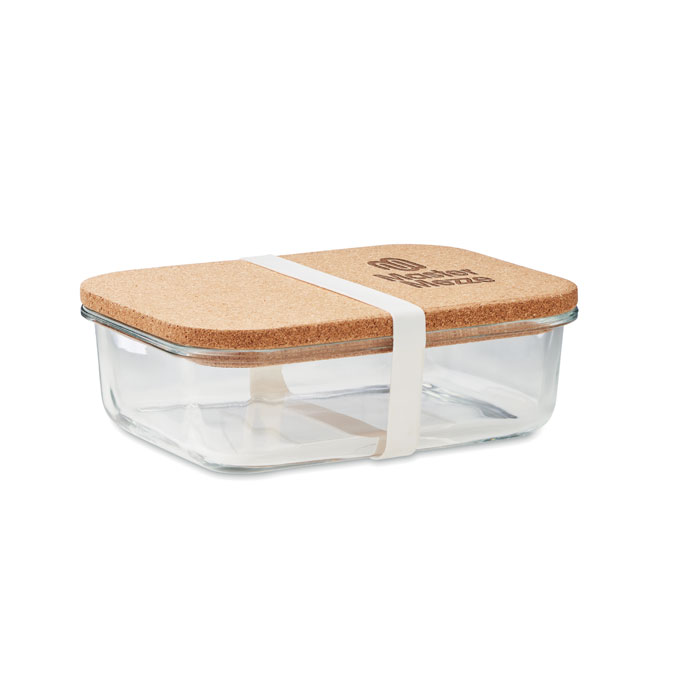 Lunchbox Glas mit Kork