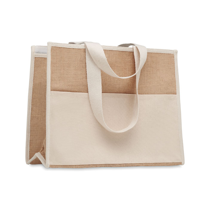 mo6160-13-1 Jute-Canvas Shopping Tasche