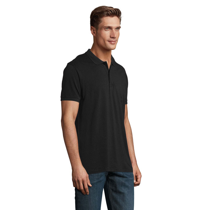 s03566-bk-back PLANET MEN Polo 170g