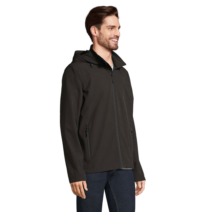 s04447-bk-side RACE MEN HOODED JACKET