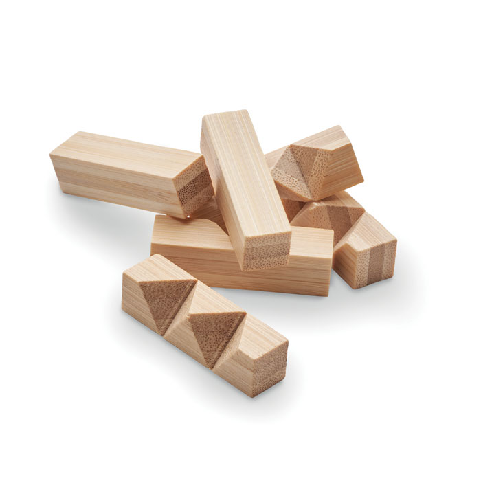 Holzpuzzle/Gehirnjogging Bambus