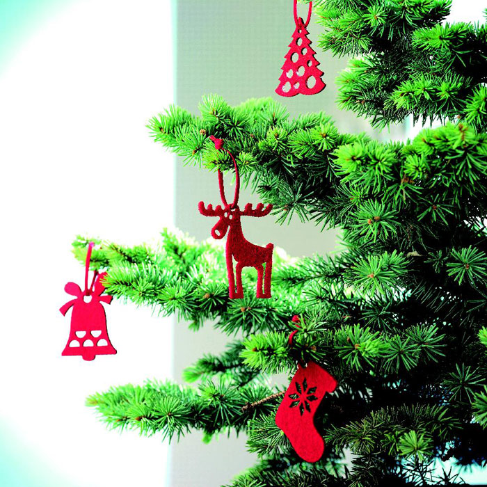 6-teiliges Filz-Anhänger Set