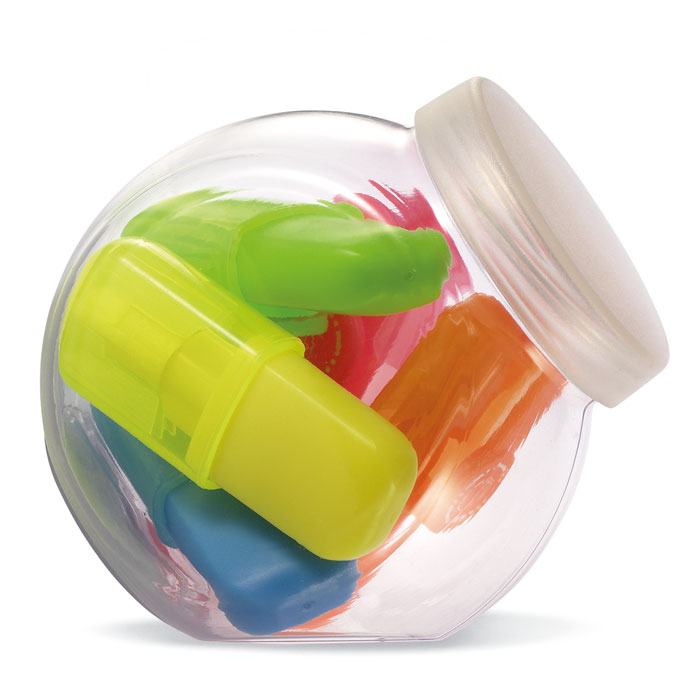 5 verschiedene Textmarker