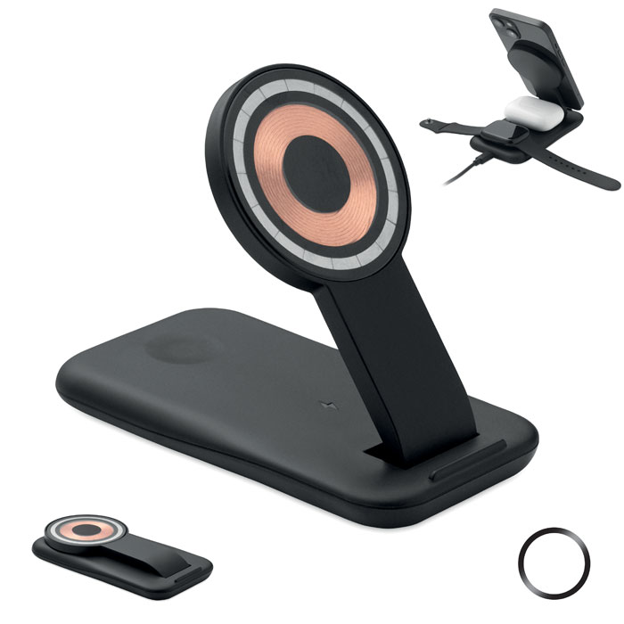3in1 kabellose Ladestation 15W