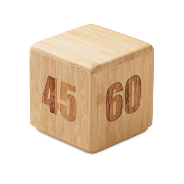 Zeitwürfel Bambus