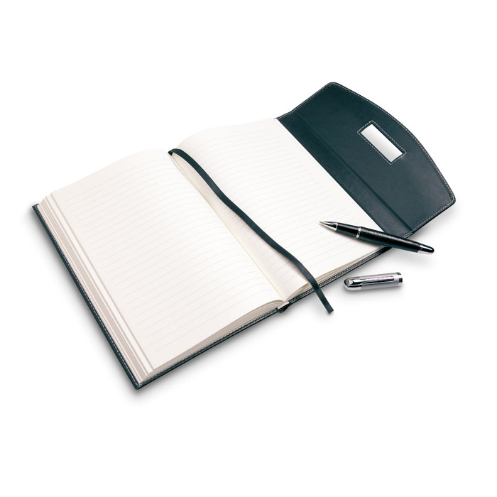 Portfolio mit Kugelschreiber