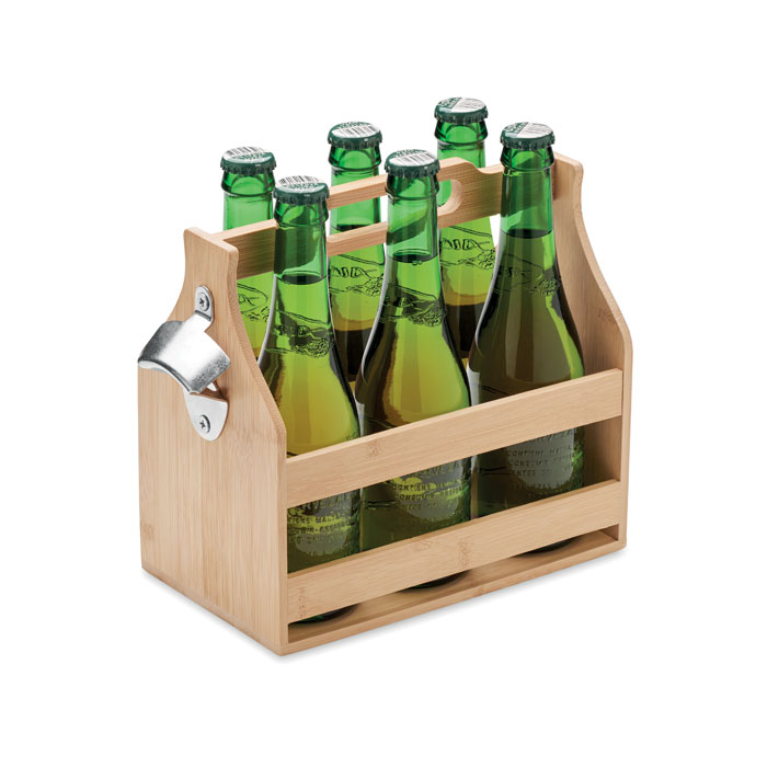 6 Bierkästen aus Bambus