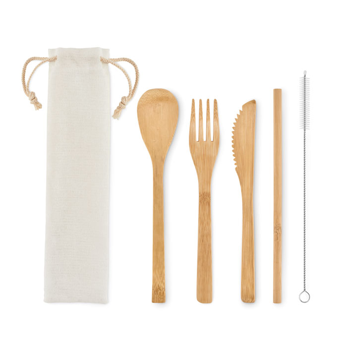 Besteck-Set Bambus