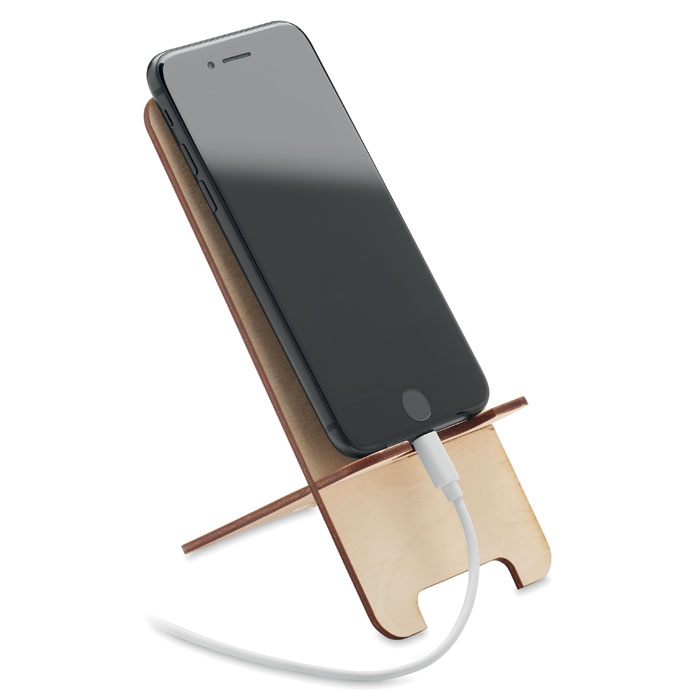 Smartphone Halter Kiefernholz