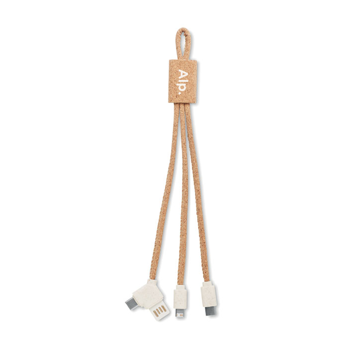 3in1 Ladekabel Kork