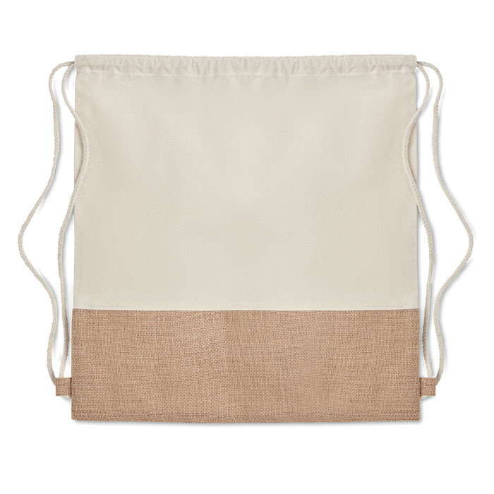 Beutel mit Kordelzug Jute