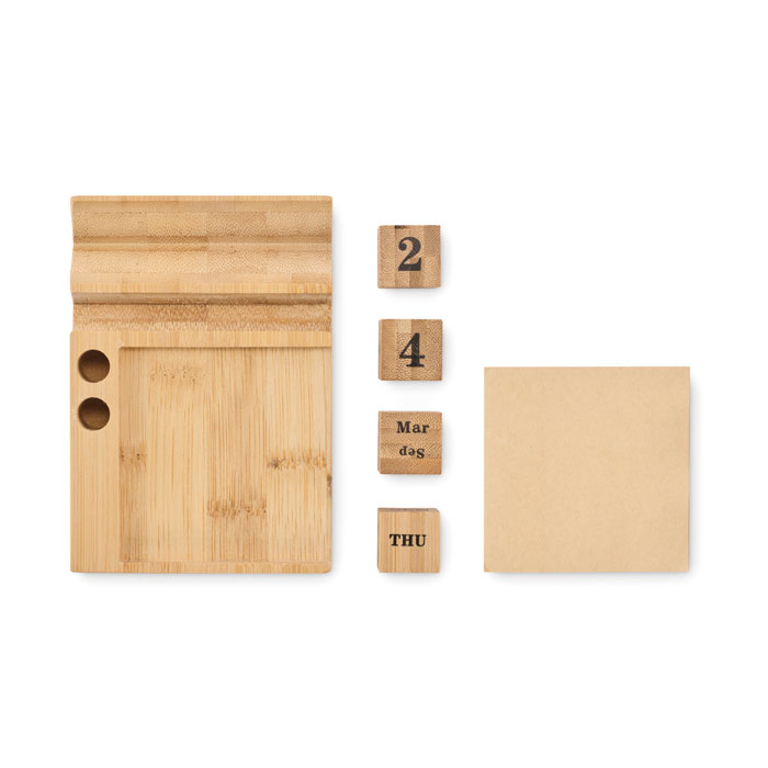 Tischkalender Bambus