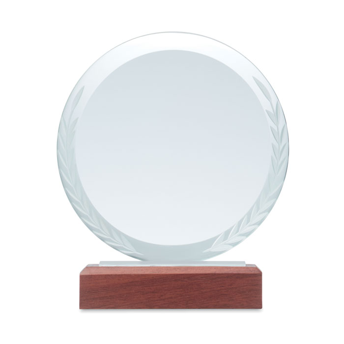 Runder Pokal Kristallglas