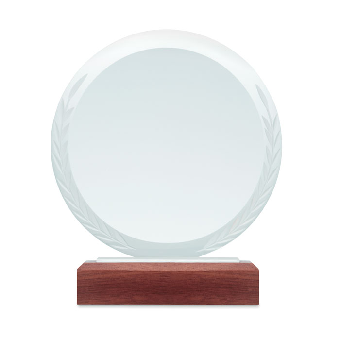 Runder Pokal Kristallglas