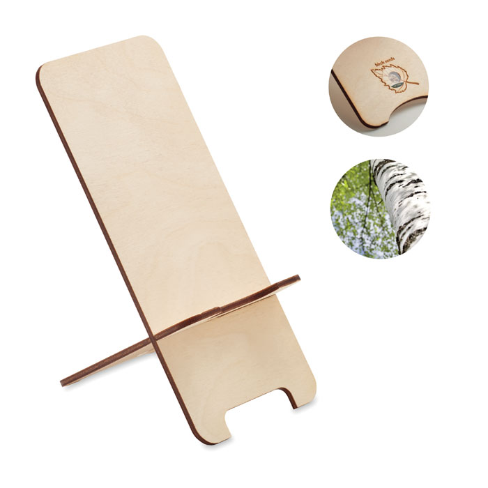 Smartphone Halter Kiefernholz