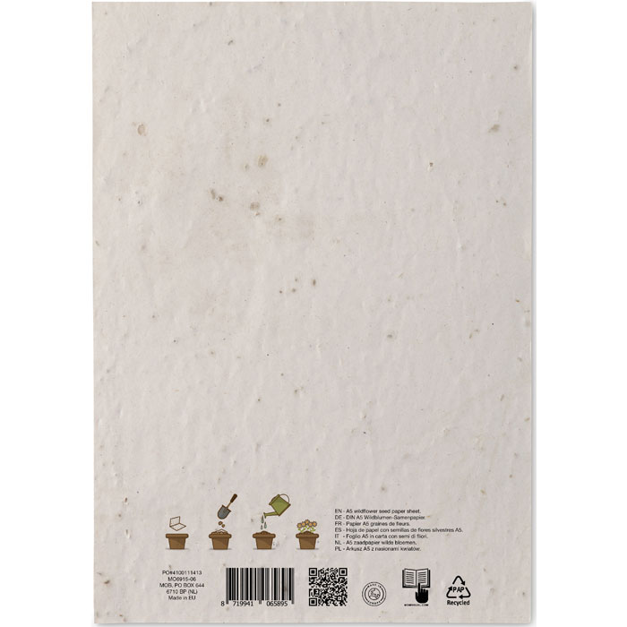 DIN A5 Wildblumen-Samenpapier