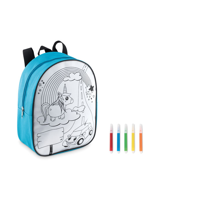 Rucksack mit 5 Filzstiften