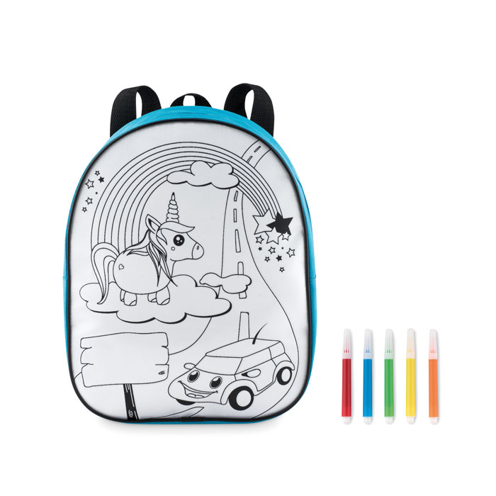 Rucksack mit 5 Filzstiften