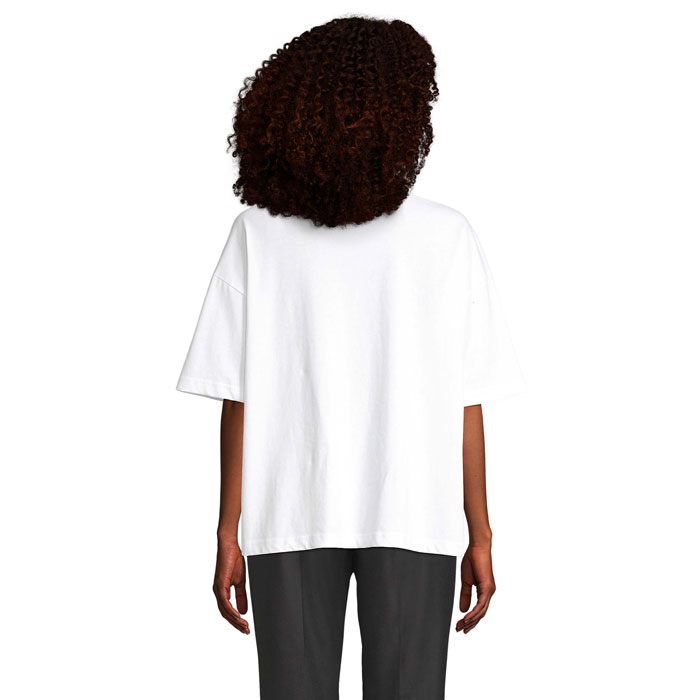s03807-wh-back BOXY WOMEN T-SHIRT OVERSIZE