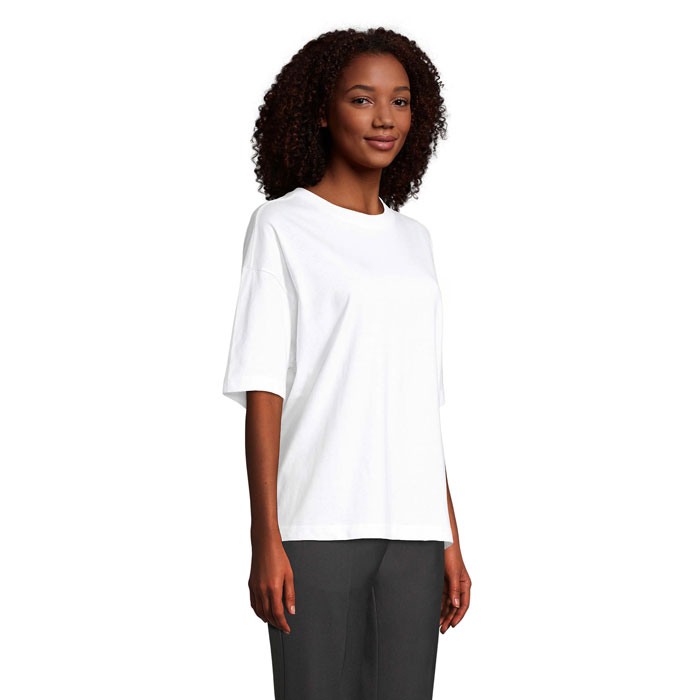 s03807-wh-side BOXY WOMEN T-SHIRT OVERSIZE