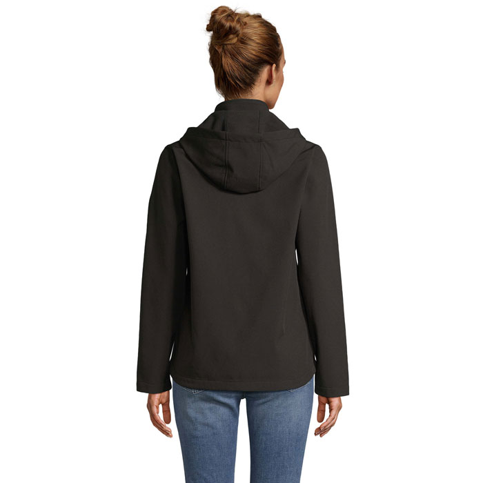 s04448-bk-back-1 RACE DAMEN-KAPUZENJACKE
