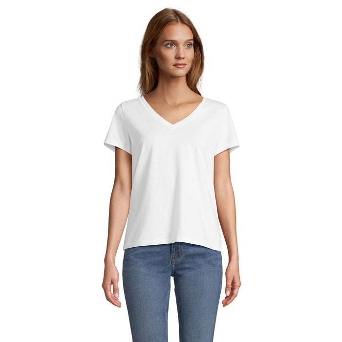 s04766-wh-1 REGENT V T-SHIRT WOMEN