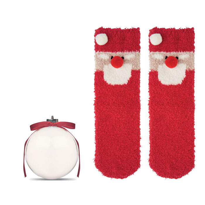 Weihnachtsbaumkugel mit Socken
