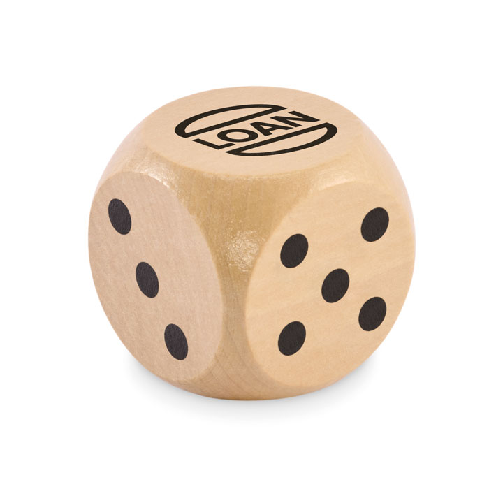 Spielwürfel Schima-Holz Ø 5cm