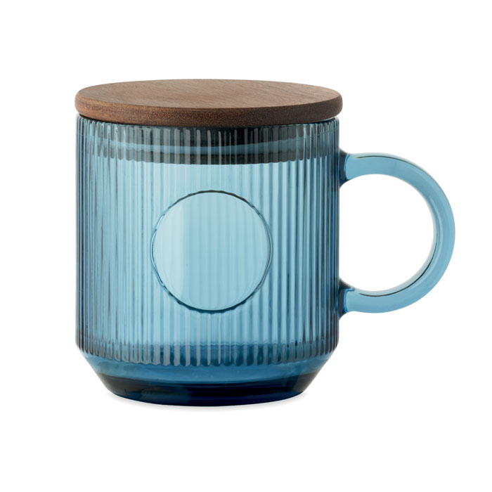 Gerippter Glasbecher 300ml