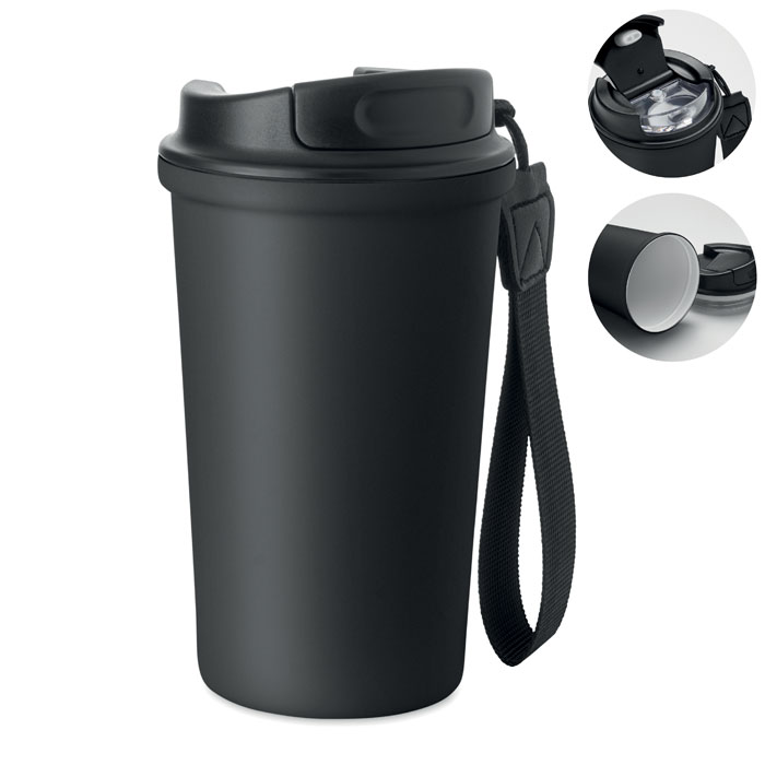 Becher recy. Edelstahl 400ml
