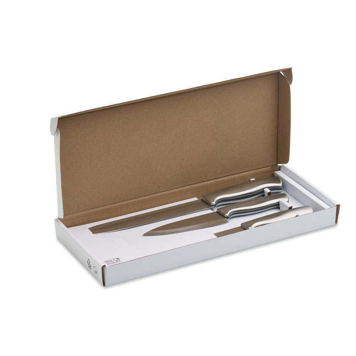 Messer-Set Edelstahl 3-tlg.